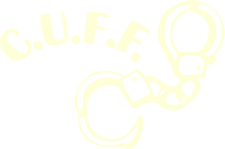 CUFF library stamp showing the word CUFF and handcuffs